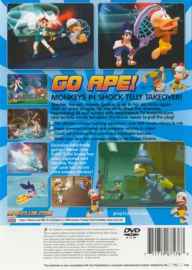 Ape Escape 3 box cover back